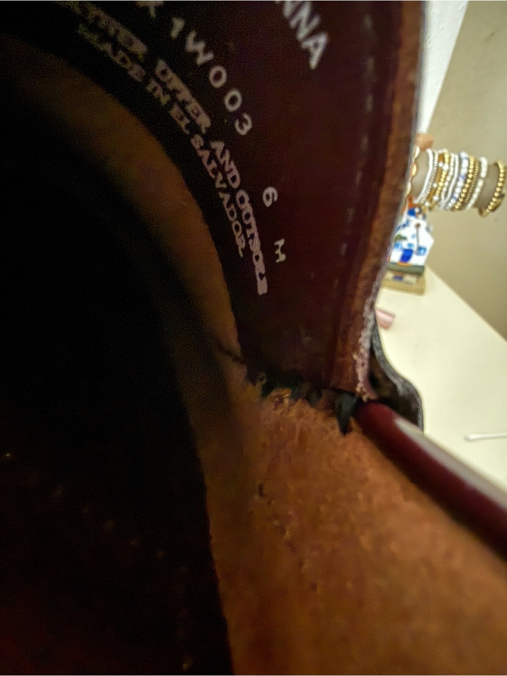 G.H. Bass Women Burgundy Loafers - Picture 6 of 6